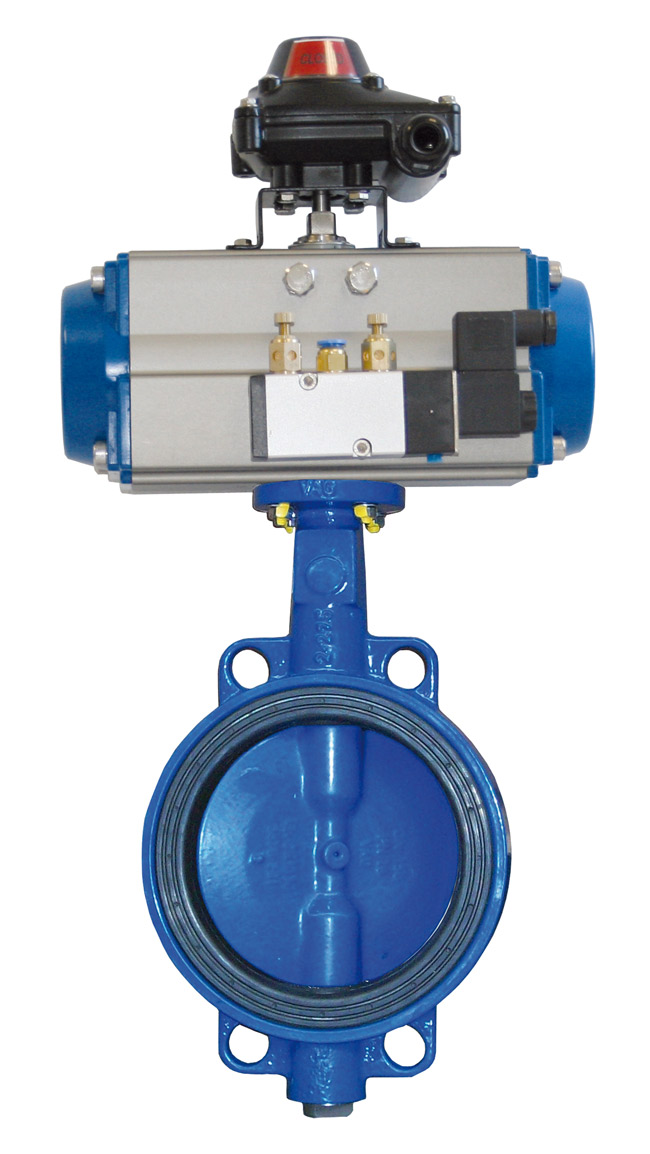 Válvula borboleta com atuador pneumático VALNASS