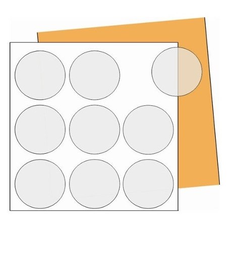 Etiquetas adesivas redondas para impressão