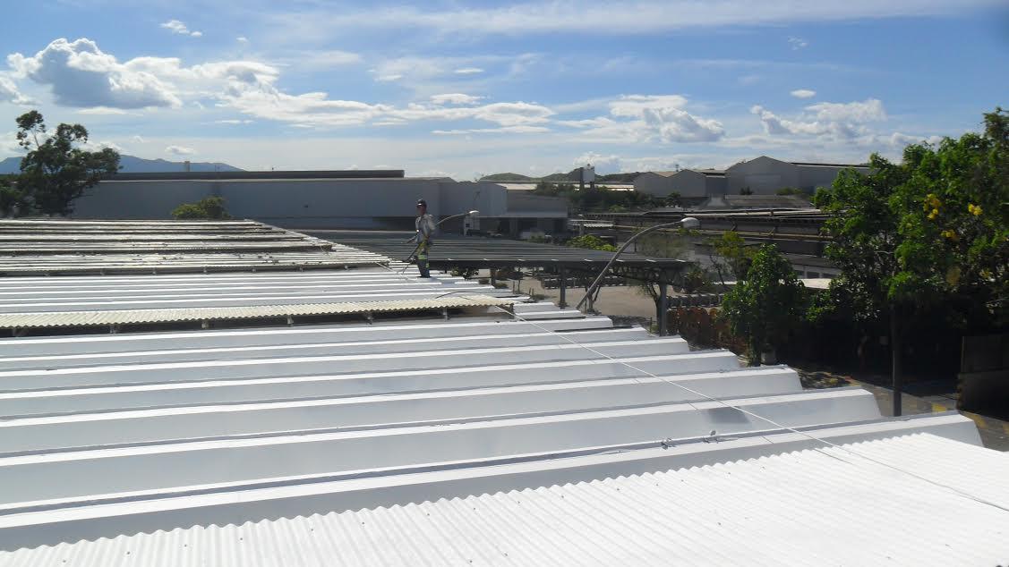 Impermeabilização de telhados metálicos