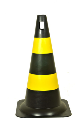 cones de sinalização em plástico