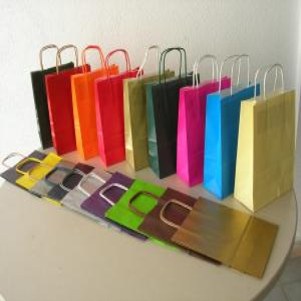 Alça de papel colorida