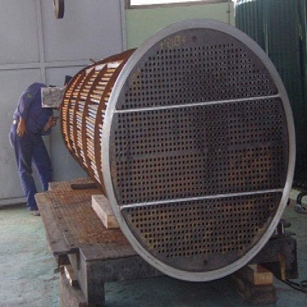 Limpeza química em trocador de calor