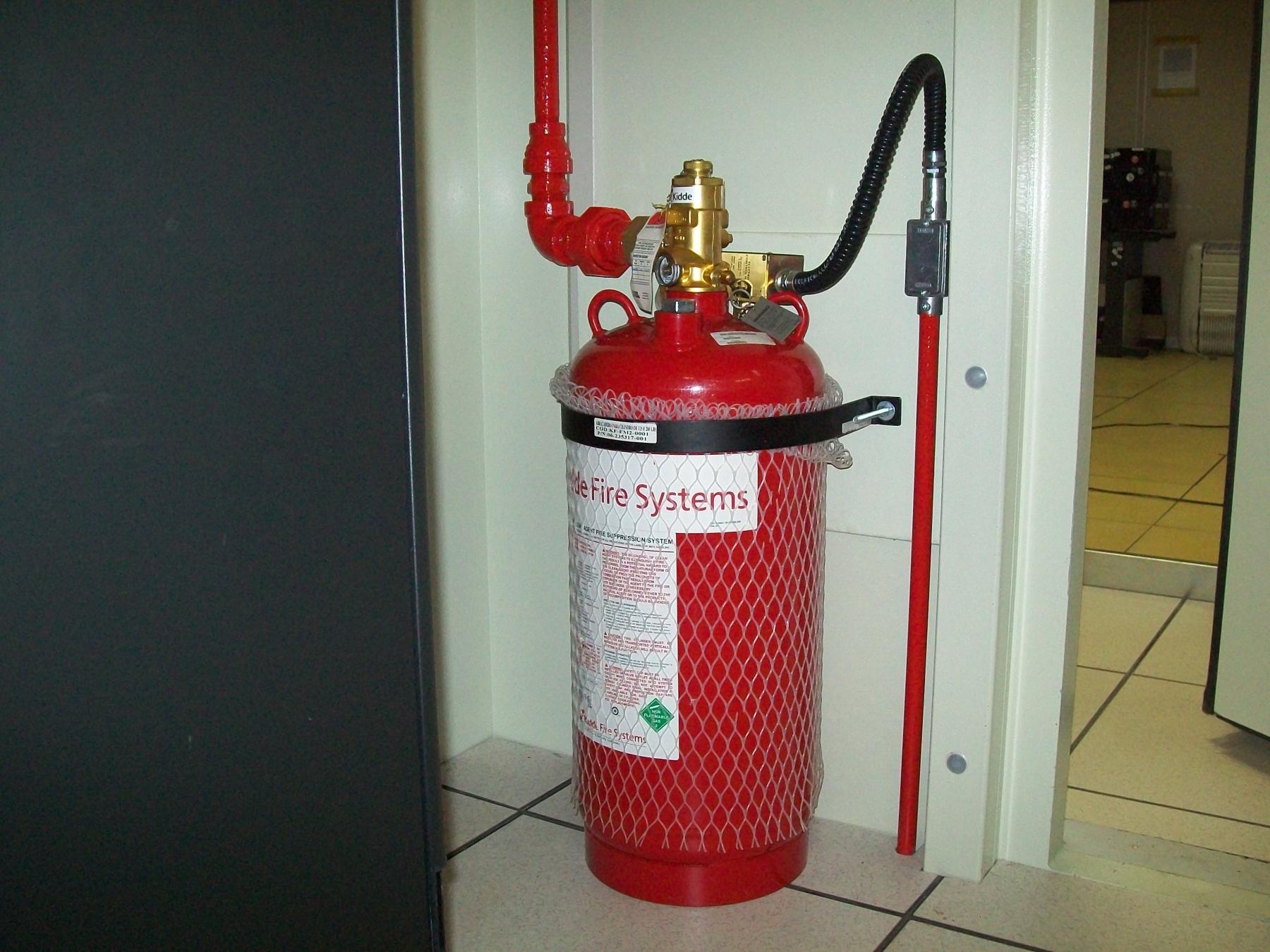 Sistema contra incêndio fm200