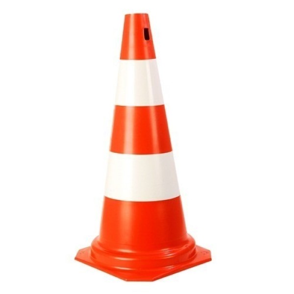 Cone de borracha refletivo 75 cm - Soluções Industriais