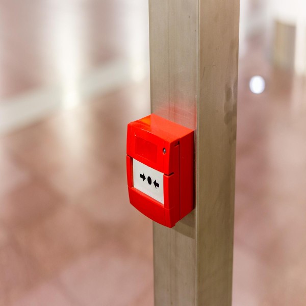 Botoeira de acionamento do alarme de incêndio