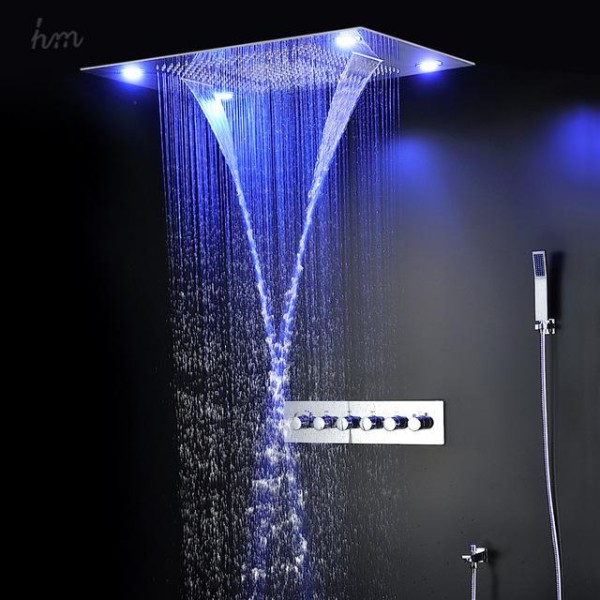 Chuveiro com led e música