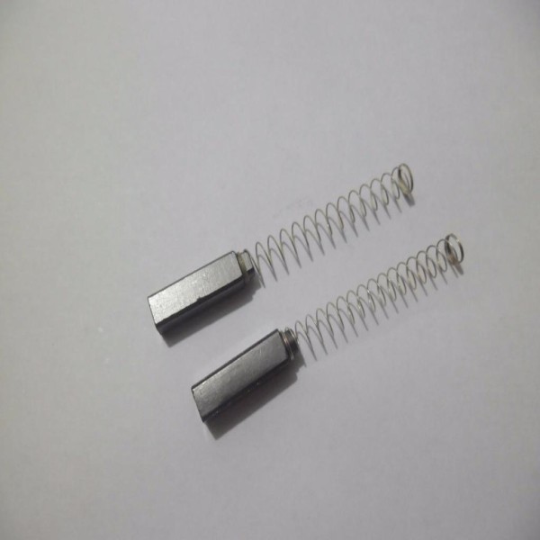 Escova de carvão com mola