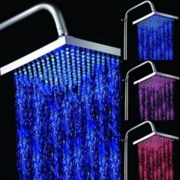 Chuveiro de led com 3 cores