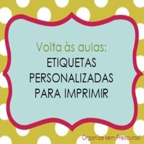 Etiquetas personalizadas