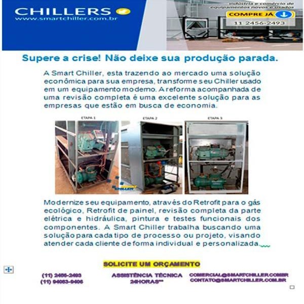 Manutenção preventiva em chiller