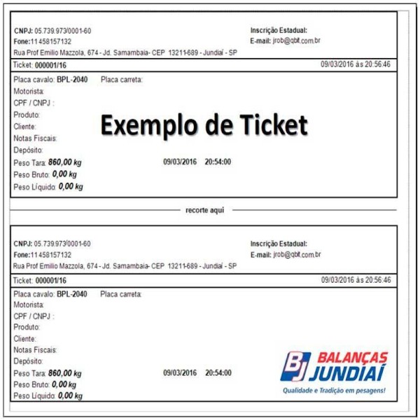 Software gerenciador de pesagem