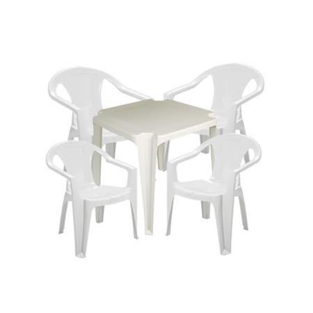 Mesa E Cadeira De Plástico Direto Da Fabrica - Pallets de Madeira