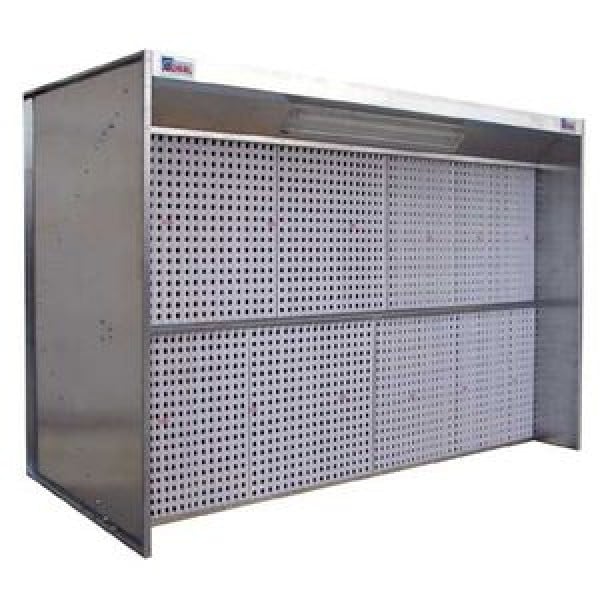 Cabine de pintura com cortina de água