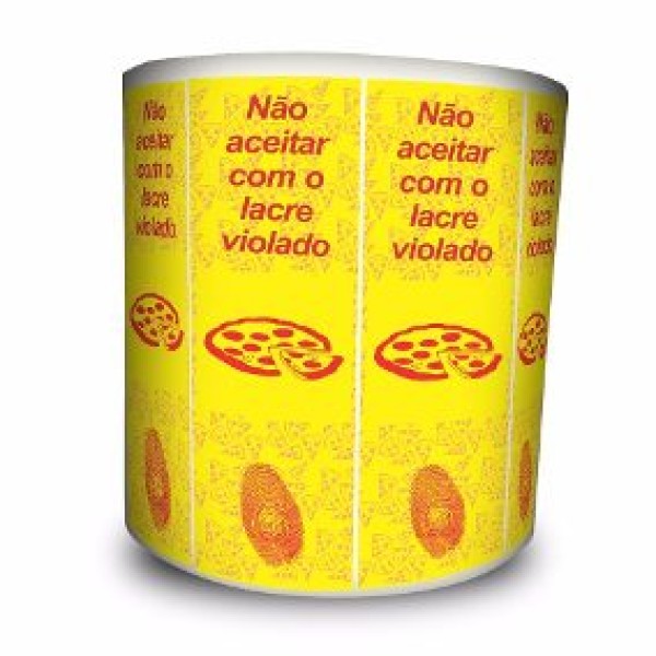 Etiqueta lacre de segurança