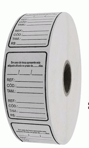 Impressão de etiquetas adesivas