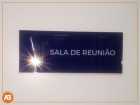 placa de acrílico para porta