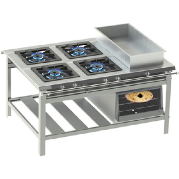 Queimador de forno industrial