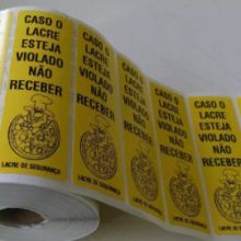 Etiquetas adesivas personalizadas para embalagens 