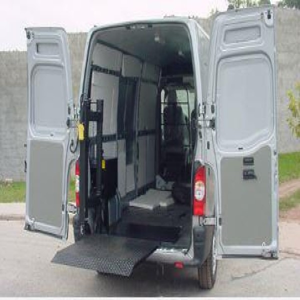 Plataforma elevatória cargas veiculares para vans