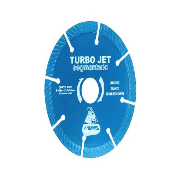Disco de corte diamantado turbo