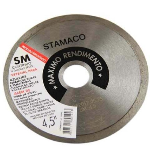 Disco para cortar porcelanato stamaco