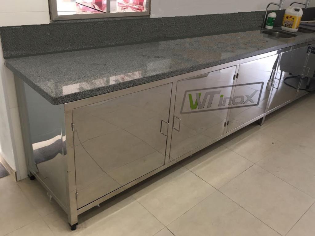 Gabinete de Pia em Aço Inox