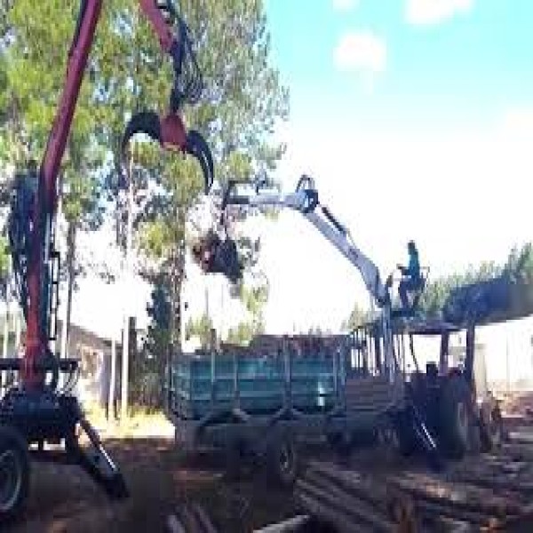 Pinça florestal para trator