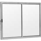 janela aluminio branco com grade
