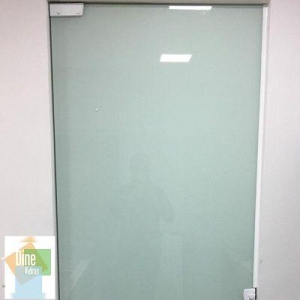 Porta de vidro temperado para escritório