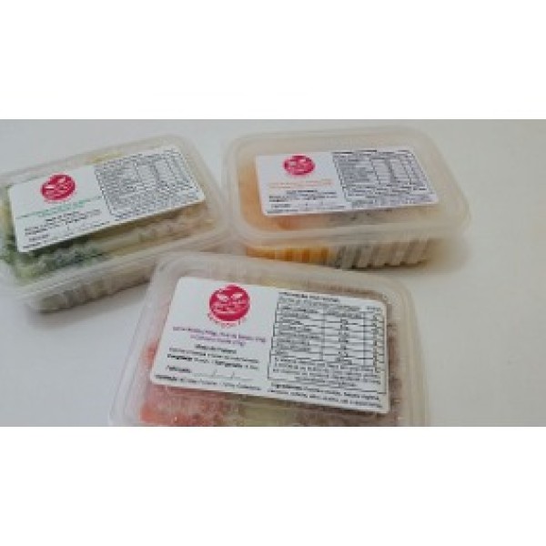 Etiquetas adesivas para alimentos congelados