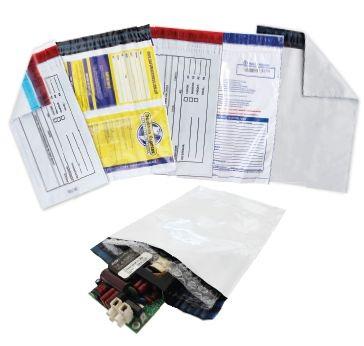Envelopes plásticos correspondência