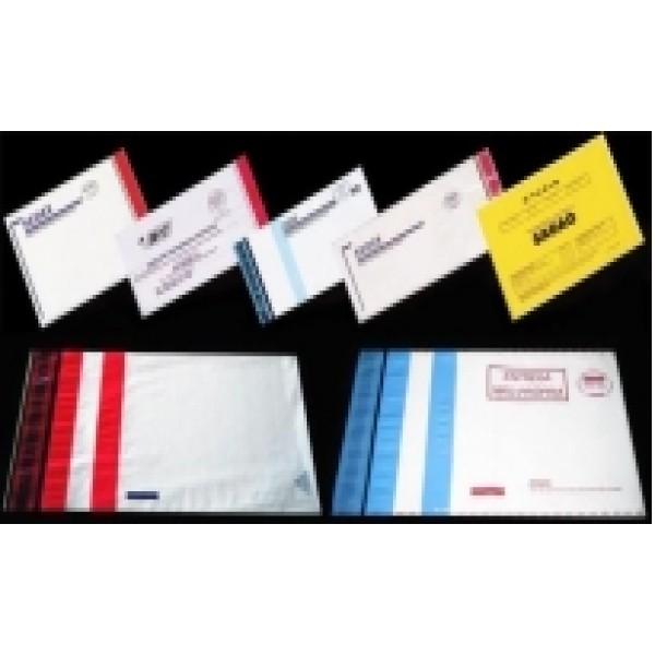 Envelopes plásticos correspondência