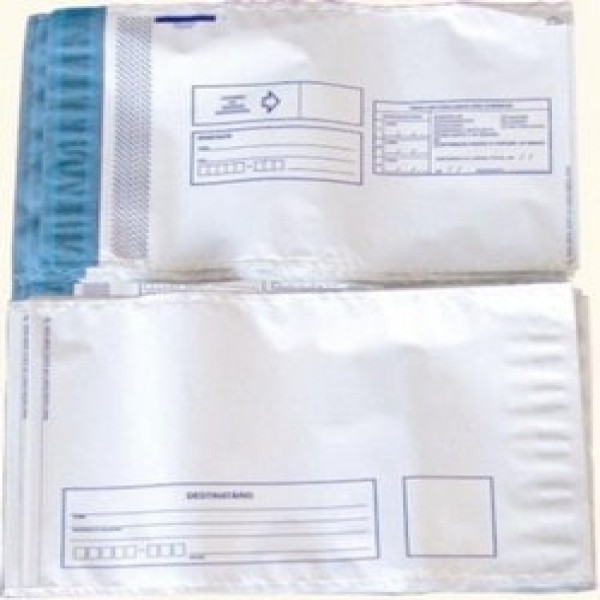 Envelopes plásticos correspondência