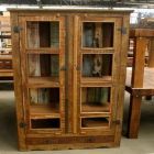 armario rustico de madeira para cozinha