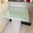 tampo de mesa de vidro redondo