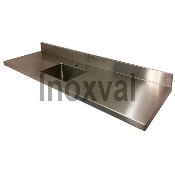 Bancada de inox para laboratório