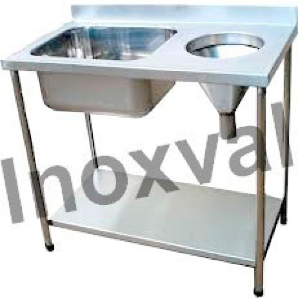 Bancada de inox para laboratório
