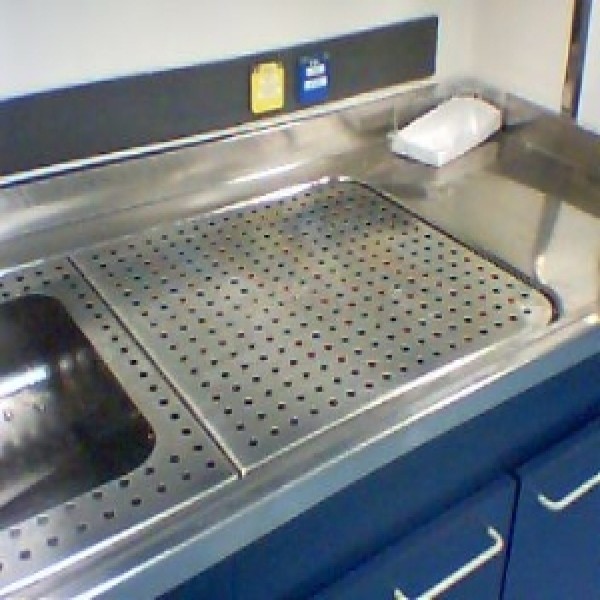Bancada de inox para laboratório