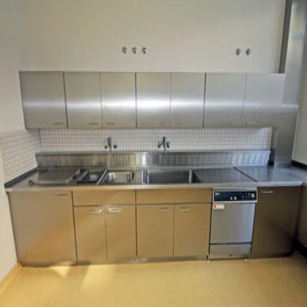 Bancada de inox para laboratório