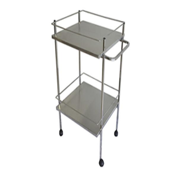 Carrinho em aço inox para laboratório
