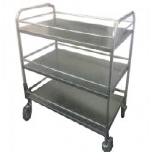 Carrinho em aço inox para laboratório