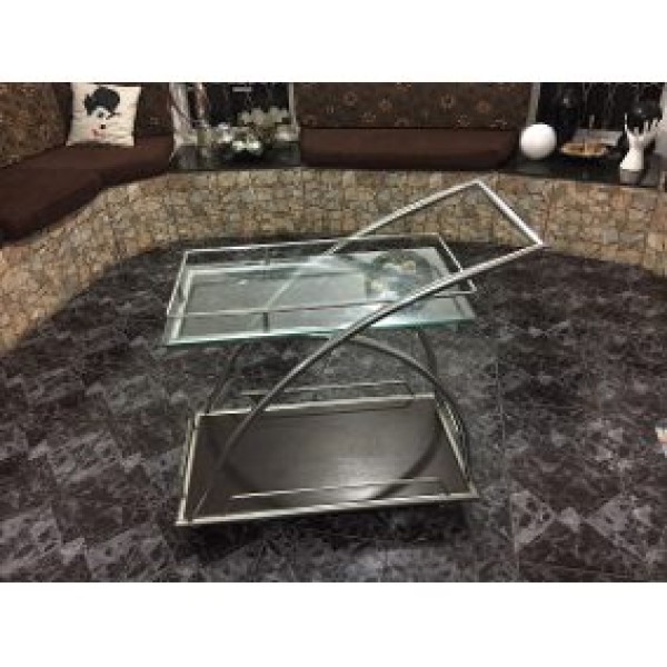 Carrinho em aço inox para laboratório