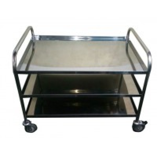 Carrinho inox para laboratório 