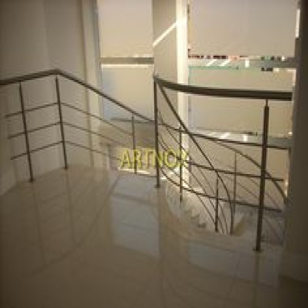Corrimão de escada em aço inox 