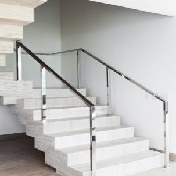 Corrimão de escada em aço inox 