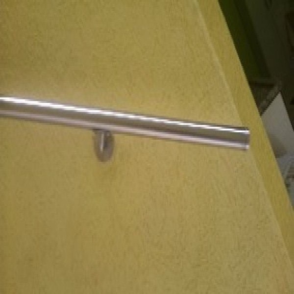 Corrimão de parede em aço inox