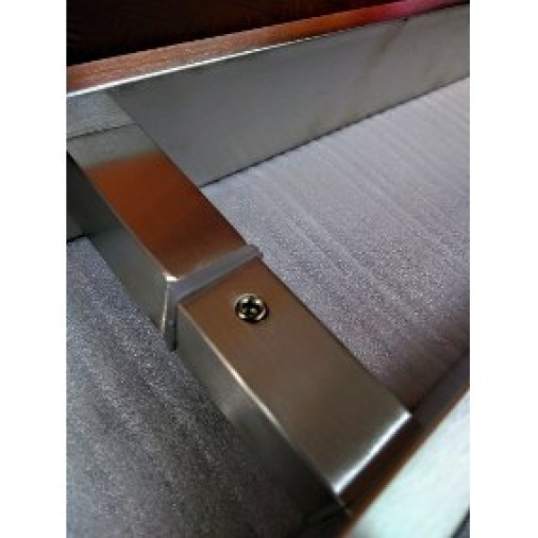 Corrimão duplo de inox