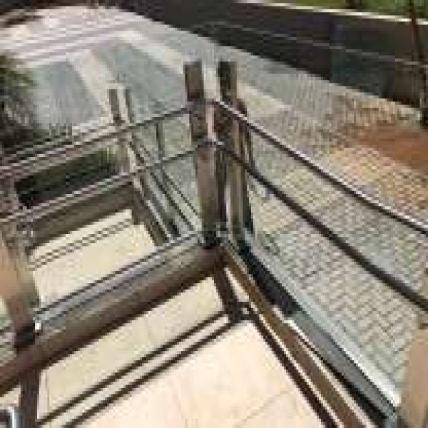 Corrimão inox acessibilidade 