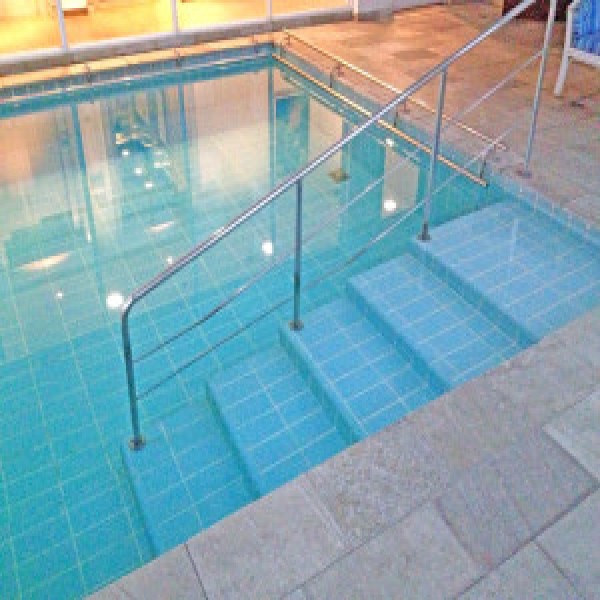 Corrimão inox acessibilidade 
