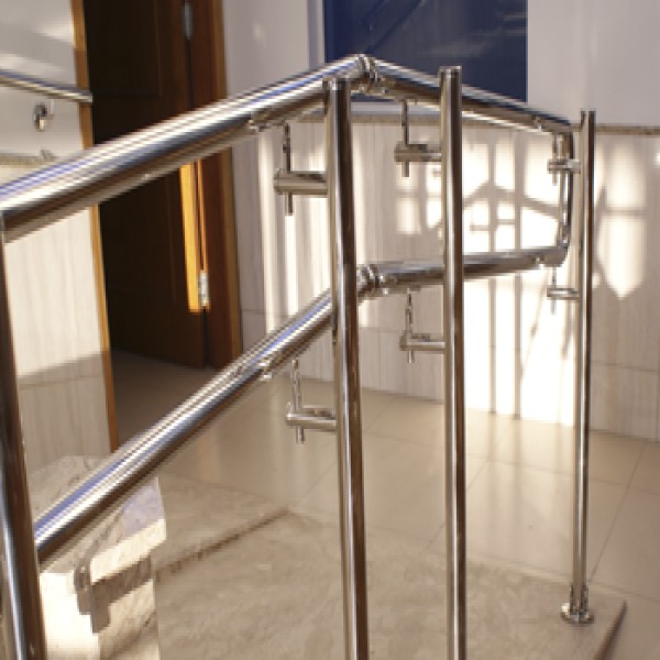 Corrimão inox acessibilidade 